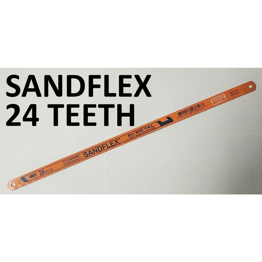 ORIGINAL SANDFLEX BAHCO HACKSAW BLADE 12" X 24 TEETH HACK SAW SANDVICK