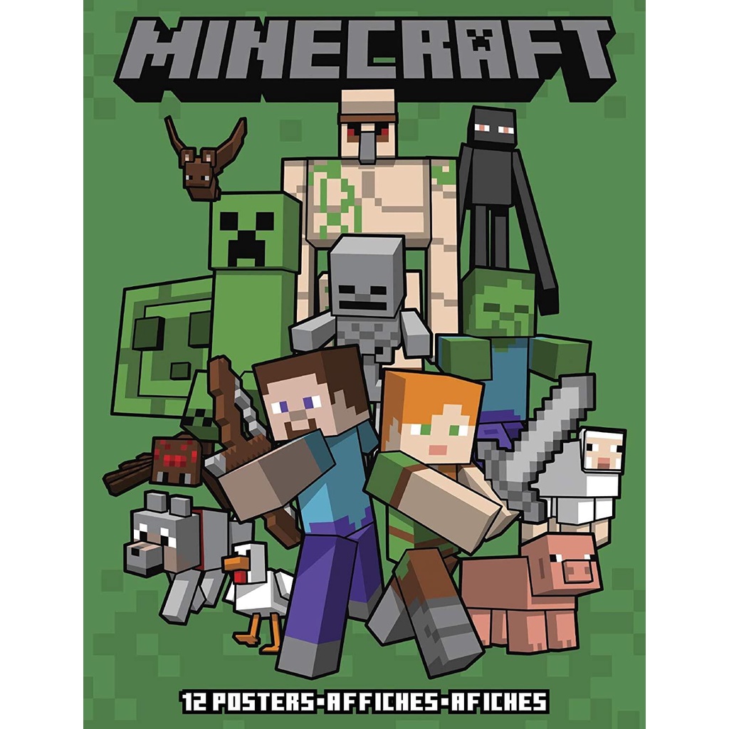 Wall Poster Book Minecraft x Unframed Version | Shopee Philippines
