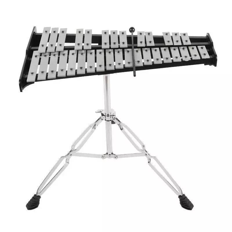 Orff 32-Tone Aluminum Piano Xylophone Little Zhong Qin 37-Tone Marimba ...