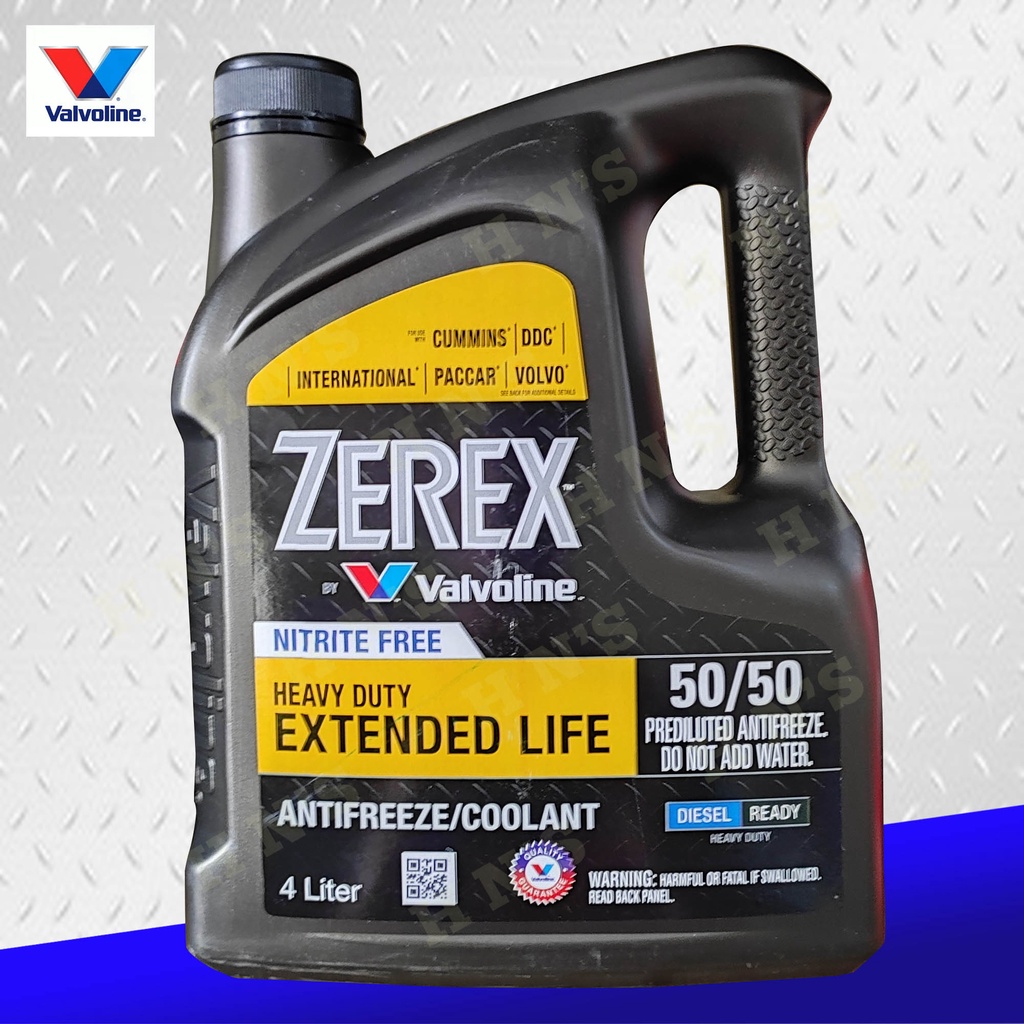 Valvoline ZEREX Heavy Duty Extended Life Coolant 50/50 Prediluted 4L