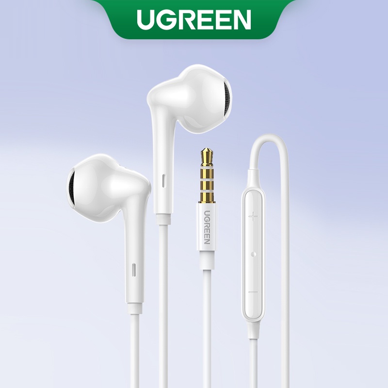 UGREEN Earphones 3.5mm Wired Earbuds Headphones with Microphone Noise