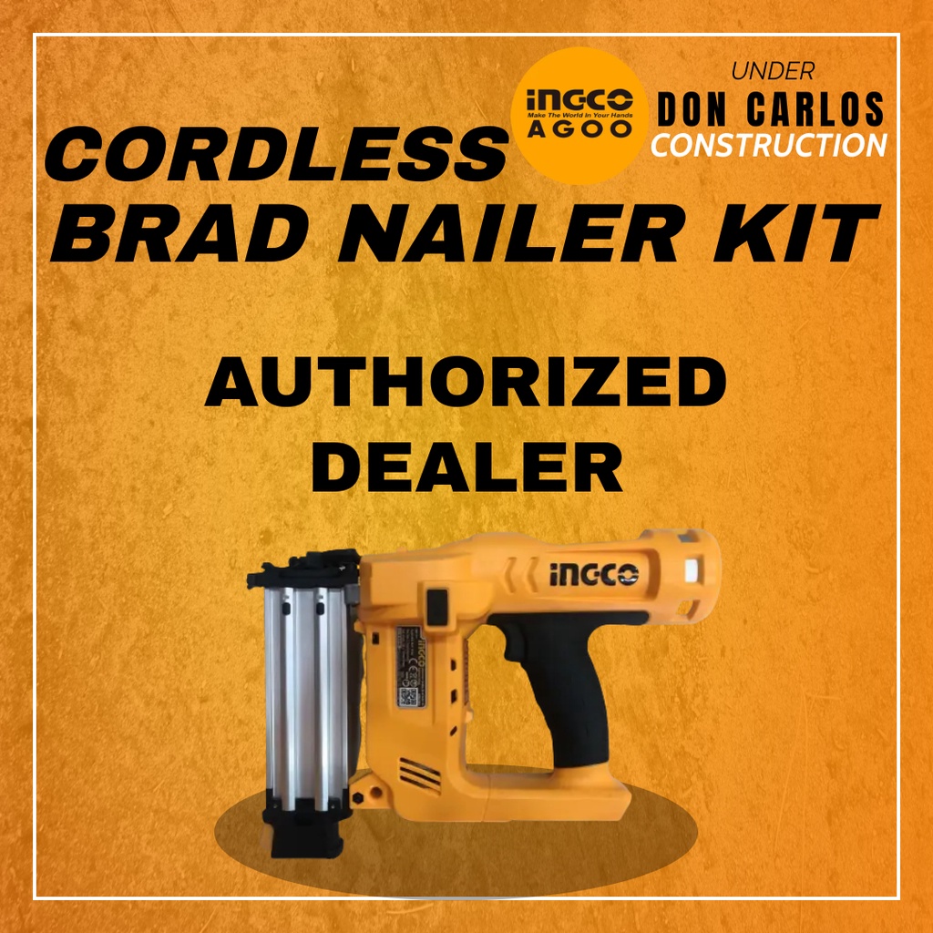 INGCO CORDLESS LIION BRAD NAILER KIT Shopee Philippines