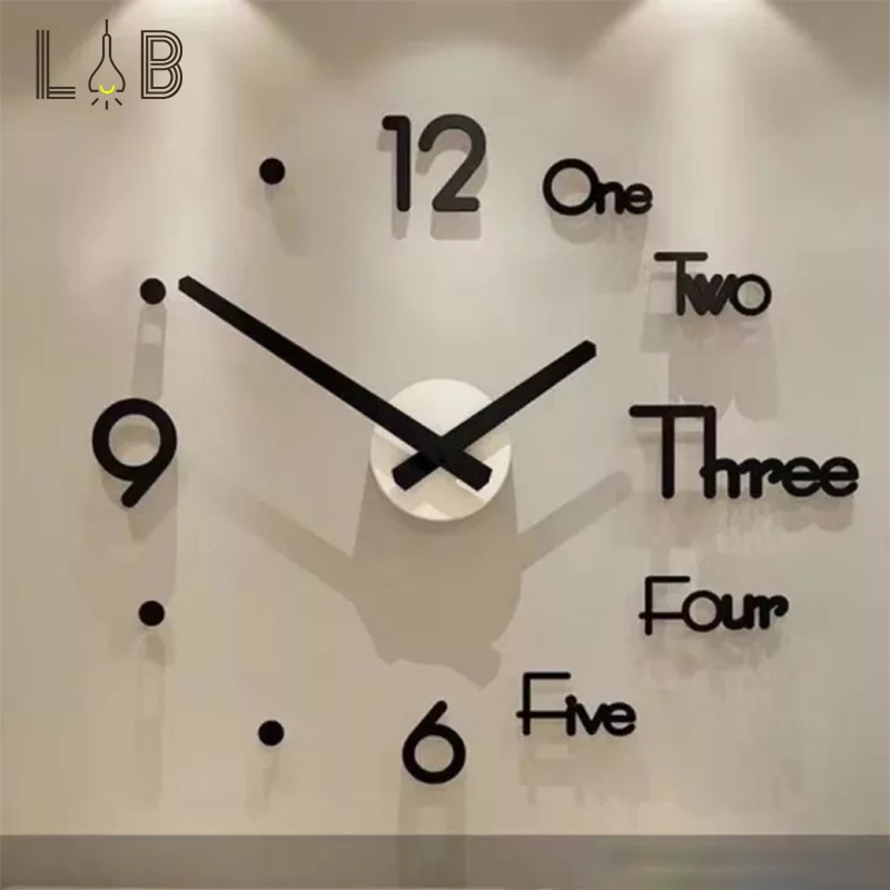 3D Wall Clock Modern Design DIY Digital Wall Clock Easy Installation