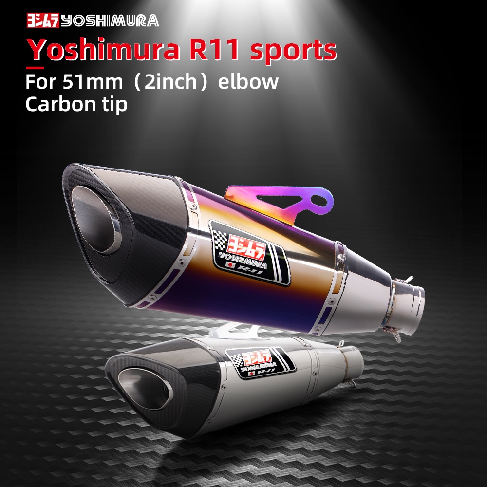 51mm Inlet Universal Moto Exhaust Pipe Exhaust Muffler Pipe Canister