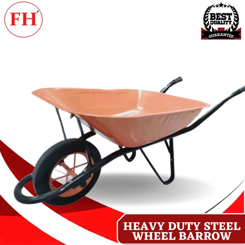 Heavy Duty and High Quality G T Industrial Wheel Barrow for Gardening and Construction Tools