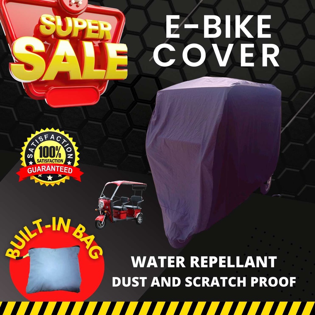 EBIKE FULL COVER HIGH QUALITY WATER REPELLANT AND DUST PROOF BUILTIN
