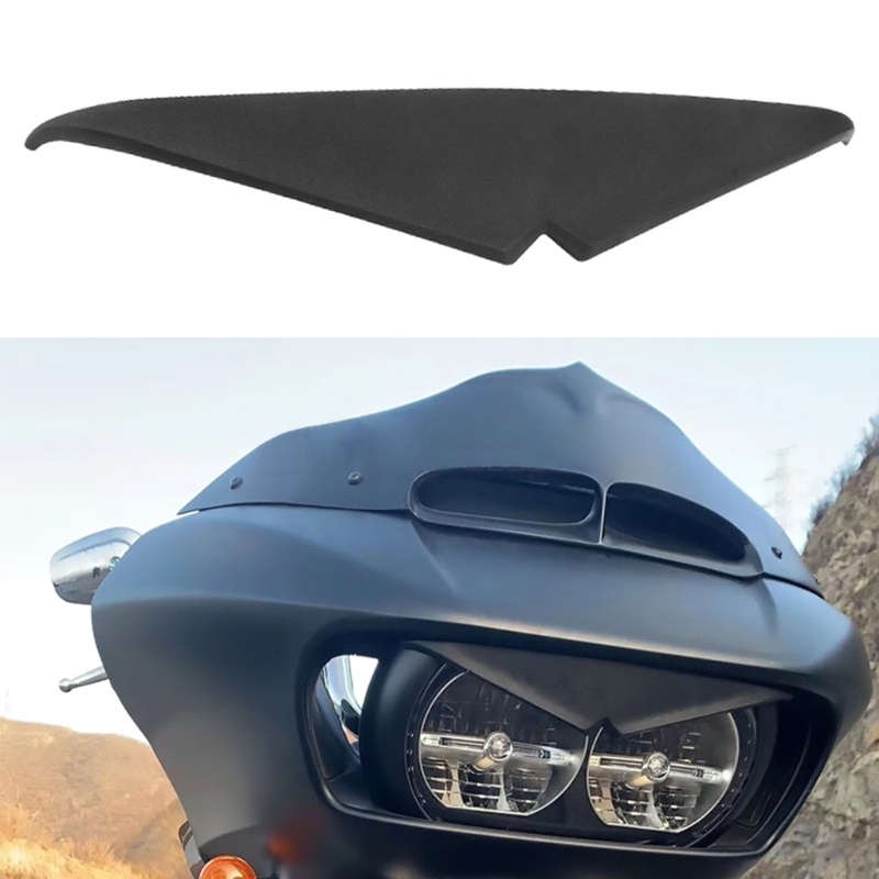 UNPGATUB Motorcycle Headlight Trim Compatible With Road Glide Special CVO FLTRX 2015-2023 Headlamp Eyebrow Eyelid Upper Tip Cover Visor Accent 100