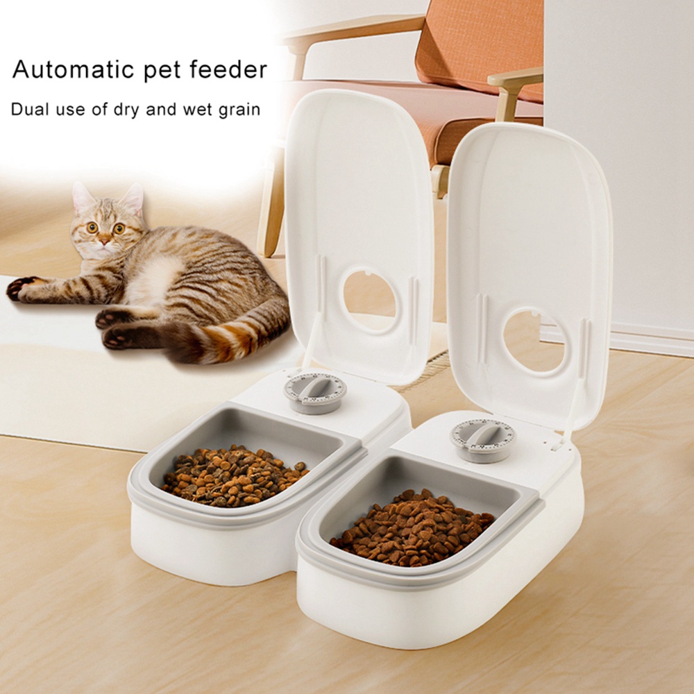 Picture of Cat Automatic Feeder Pet Feeders Alarm Clock Timing Automatic Dog ...