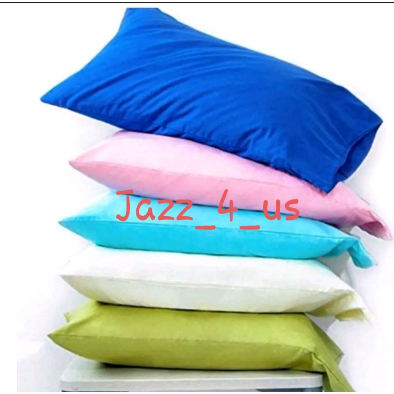 Plain Pure Canadian Pillowcases/Punda with Zipper(sold per piece )available size 17"x23.5" & 18