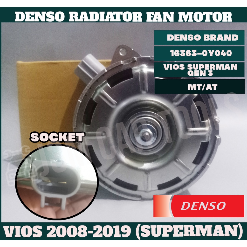 DENSO Radiator Fan Motor For Toyota Vios Superman Gen 3 2013-2019 ...