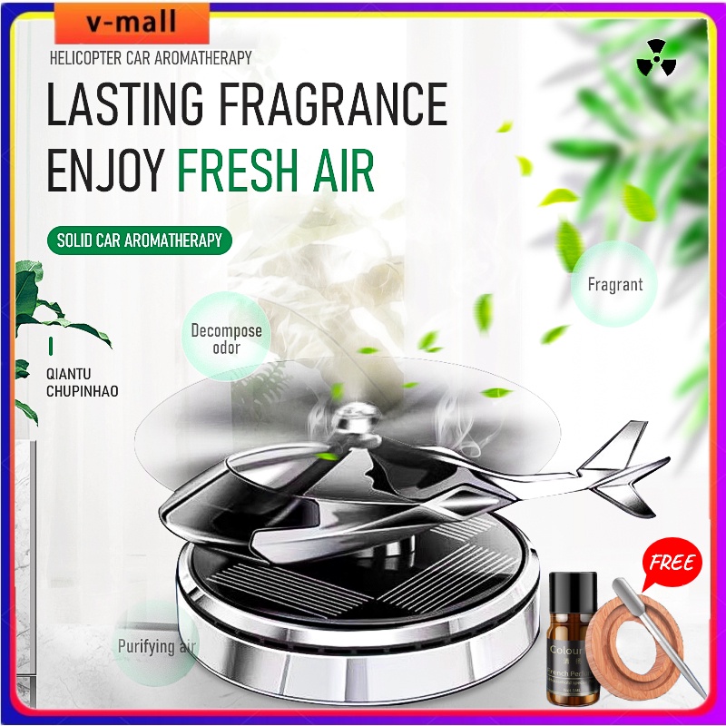 Solar Power Perfumes Air Freshener Essential Oil Diffuser Car ...