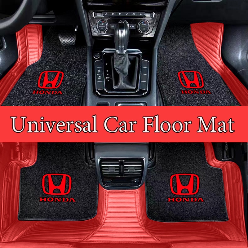 4PCS Carpet Flannel Odorless Antislip Car Floor Mats for Honda City
