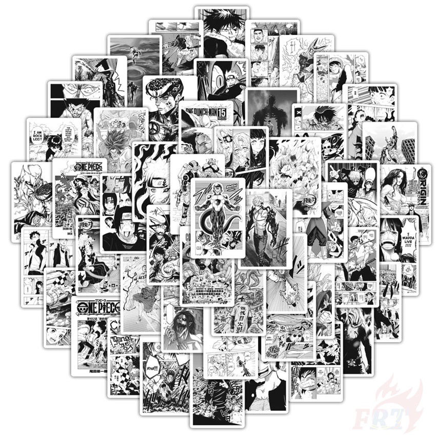 54Pcs/Set Classical Black & White . Shōnen Manga Magazine Series 01 ...