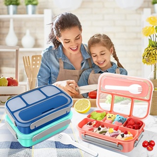 Lunch Box, Bento Box Kids, 800ml Bento Box With Double Layer Child