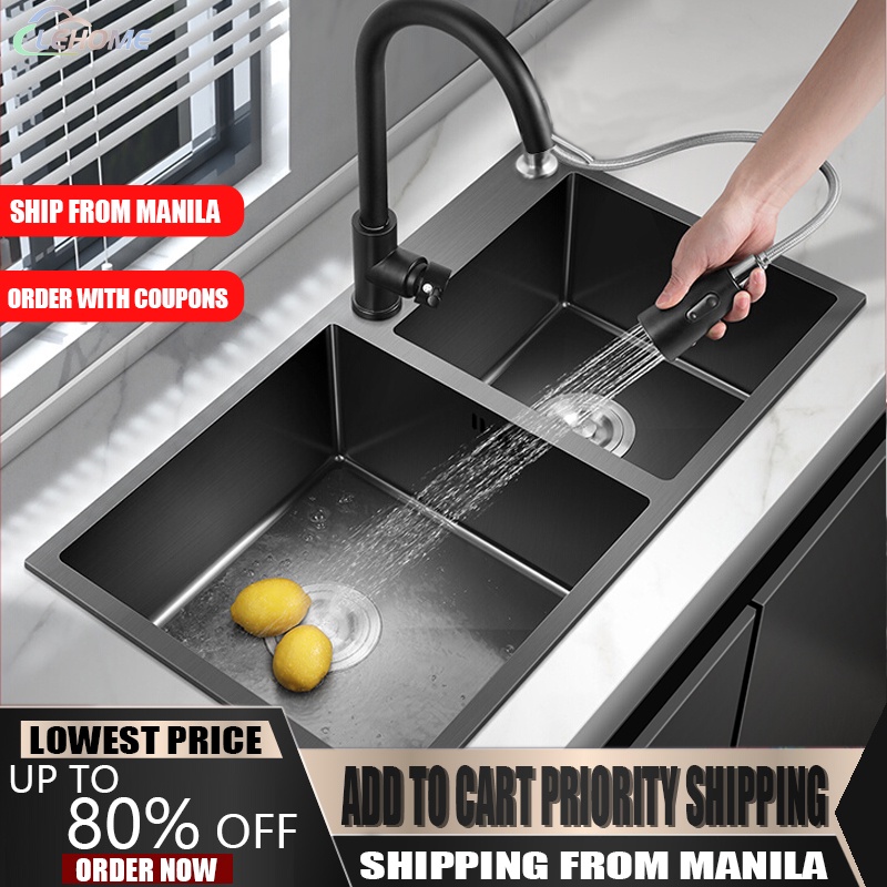 SU304 Scratch Resistant Stainless Steel Suit, Double Sink, Nanometer