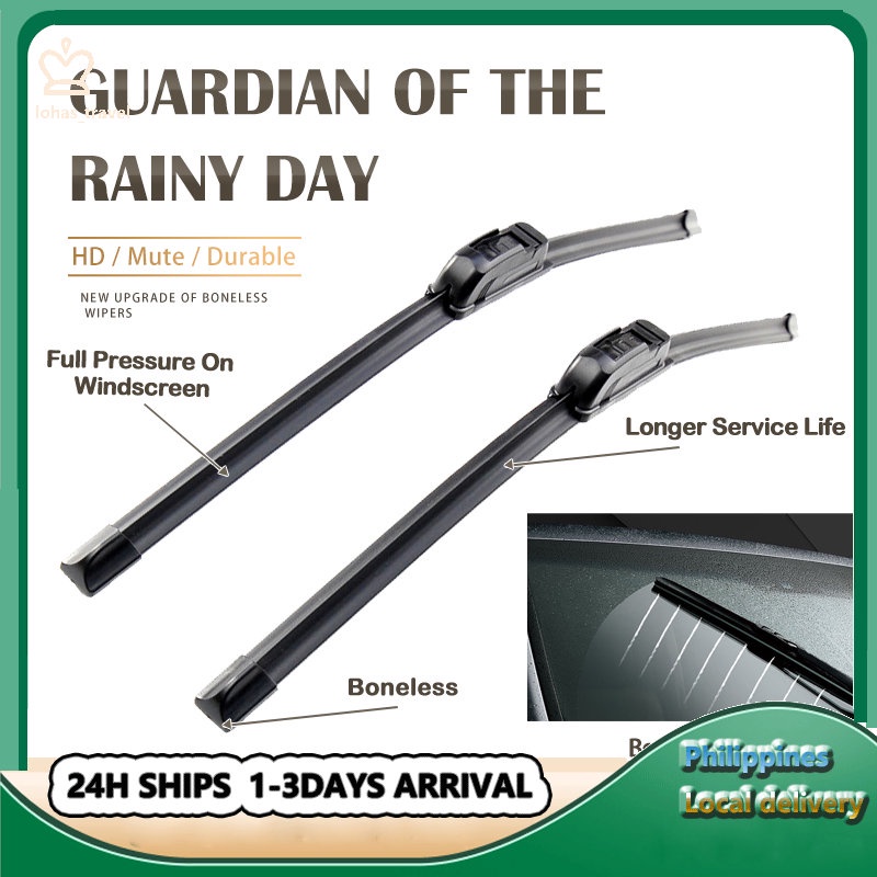 Universal Car Wiper Blade U Hook Type Windscreen Windshield Rubber