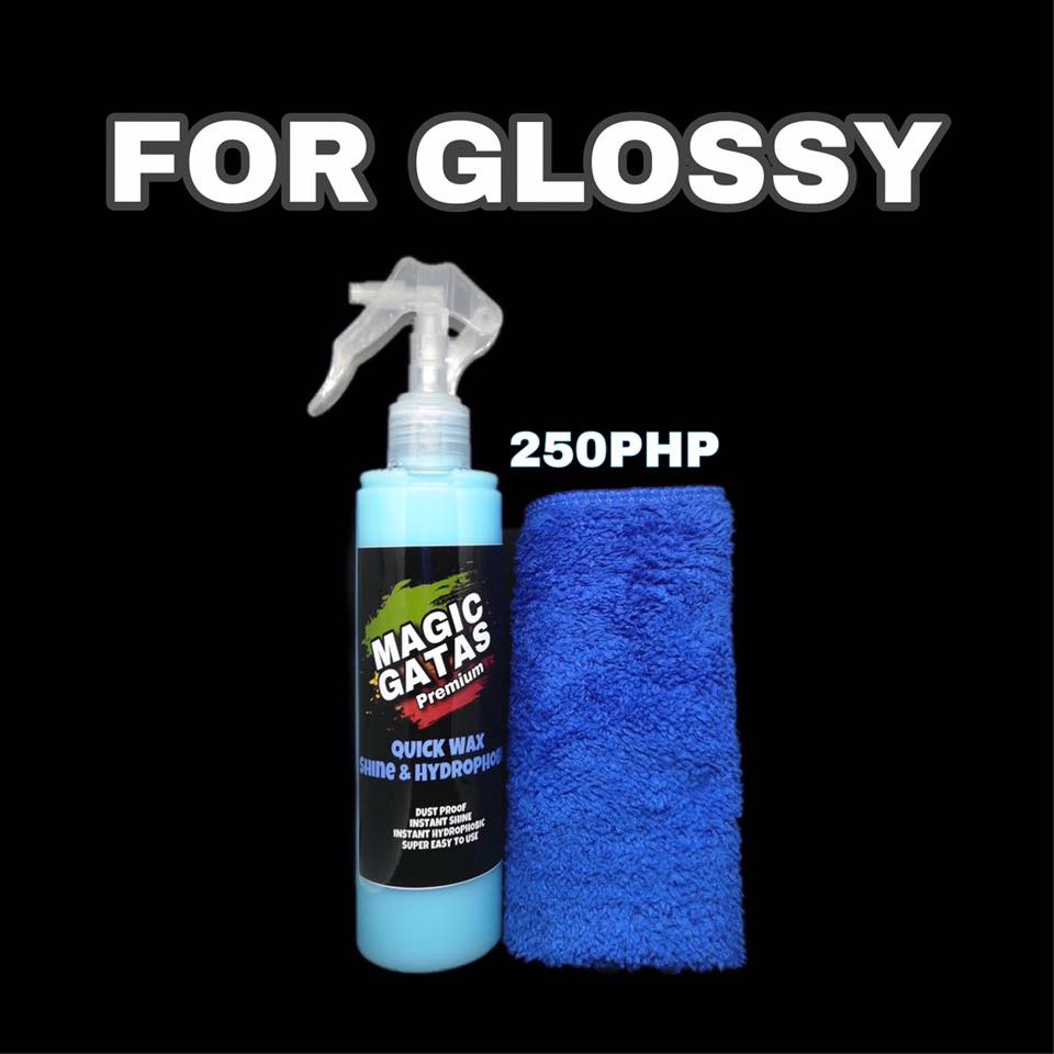 NEW PREMIUM MAGIC GATAS SPRAY QUICK SHINE AND PROTECTANT FOR CAR AND