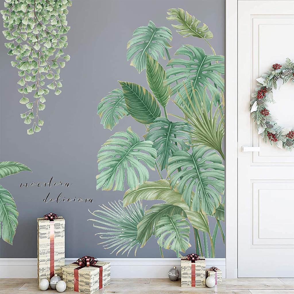 Green Plants Wall Sticker Wall Decor Sticker Home Decor Rainforest