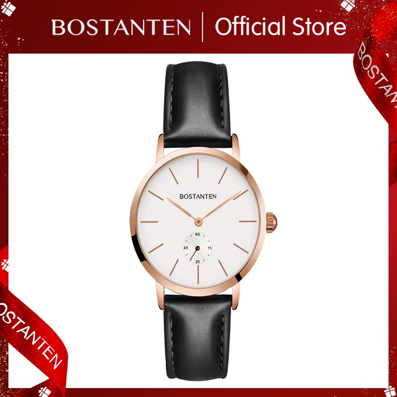 COD】Bostanten Watch for Woman Classic Simple 36mm Dial Quartz
