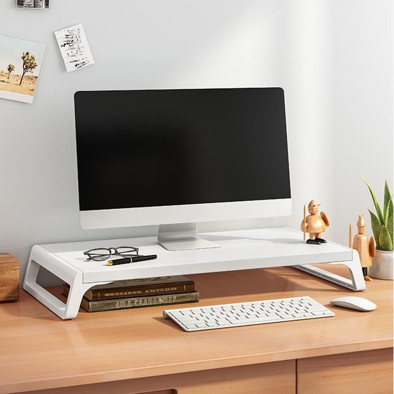 OFNATURE Wood Monitor Stand Ergonomic Laptop Riser Desk Organizer for