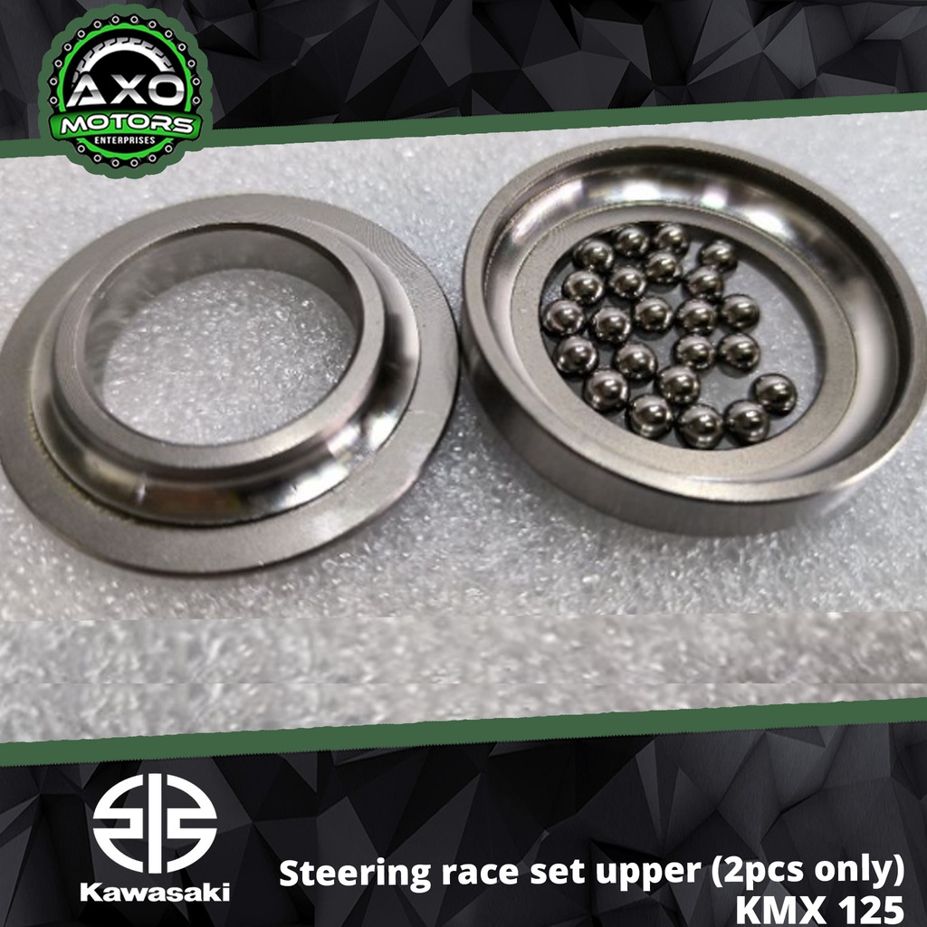 Steering Race Set KMX125 Upper Only 2pcs Race Steering+23pcs Steel Ball ...