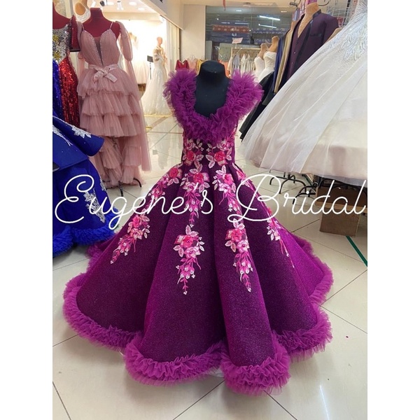 Purple gown for 7th best sale birthday girl