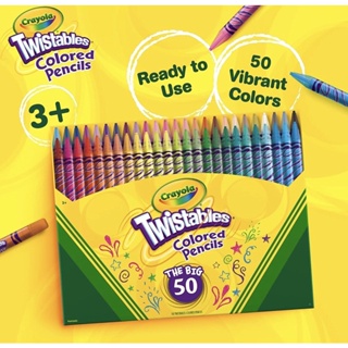 Crayola Twistables Colored Pencils, 50 Count