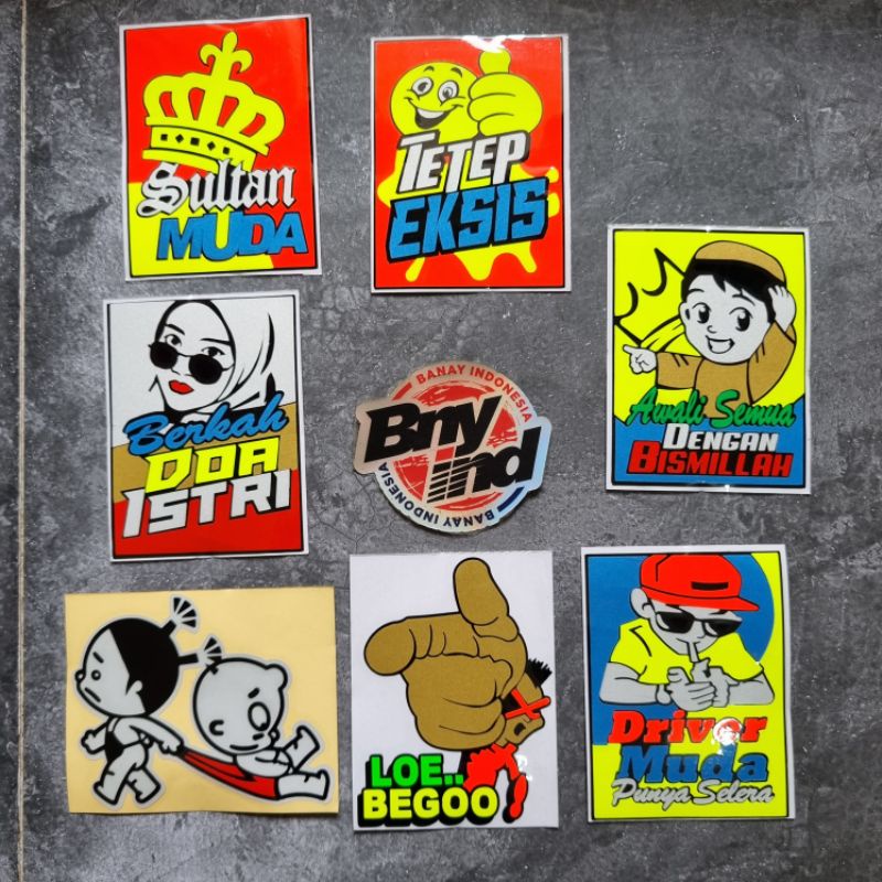 Sticker STICKER STICKER YOUNG DRIVER BERKAH PRAYER WIFE YOUNG SULTAN ...