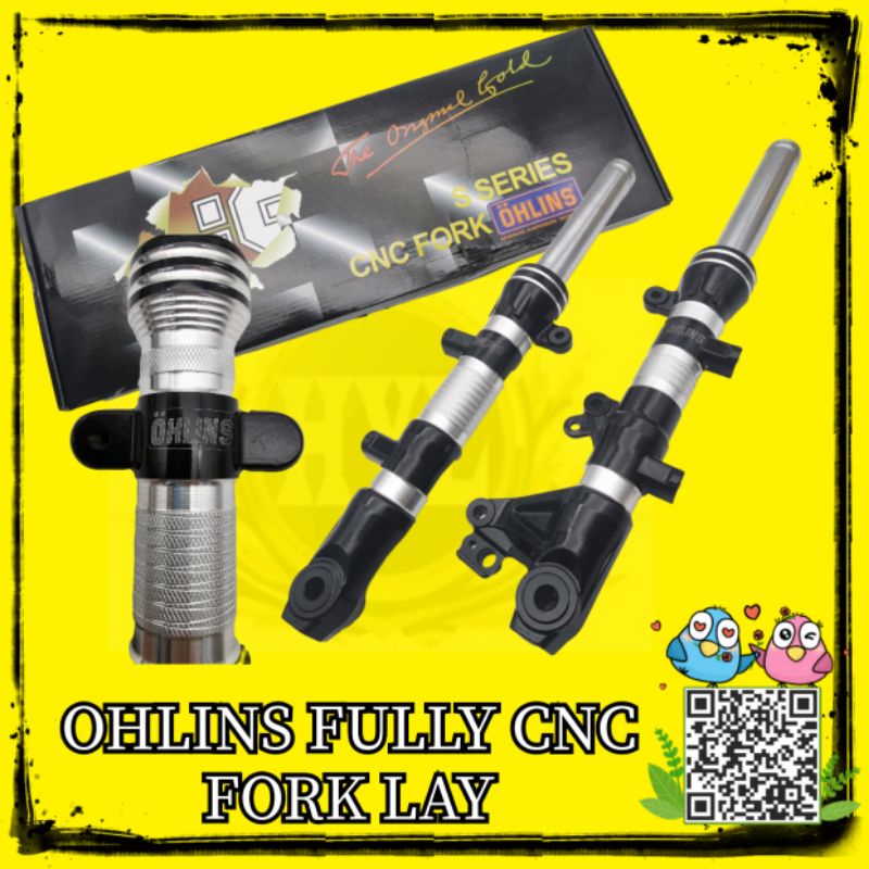 OHLINS FULLY CNC FORK LAY FOR Y125ZR Y15ZR LC5S LC4S NMAX NVX155 SRL115 ...