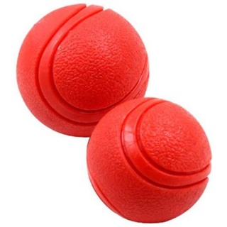 PET RUBBER CHEW Toy Small Throw Football Sounding Ball Teething