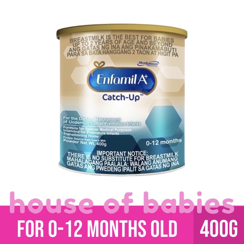 Enfamil A+ CatchUp 400g for 012 Months Old Infant Formula Shopee