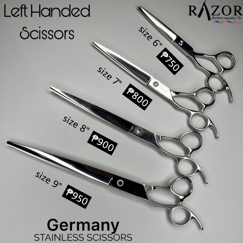 Germany Stainless Scissors Left Handed Scissors Haircutting Scissors