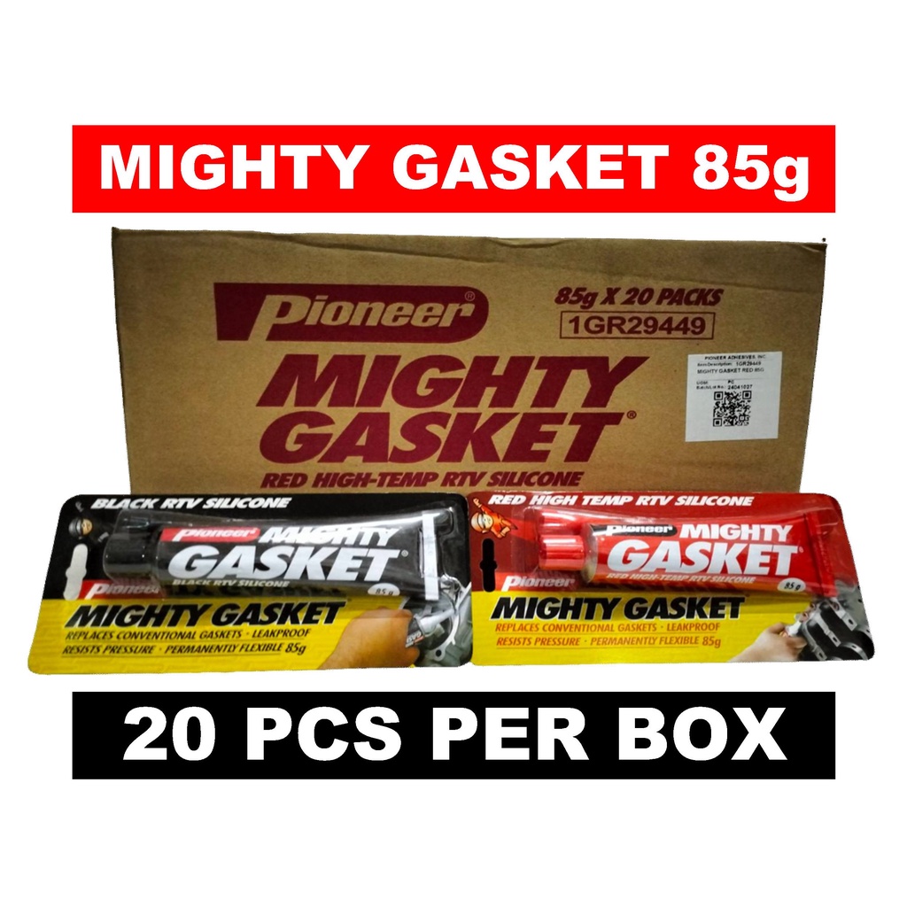 PIONEER MIGHTY GASKET BLACK AND RED 85g (SOLD PER BOX) | Shopee Philippines