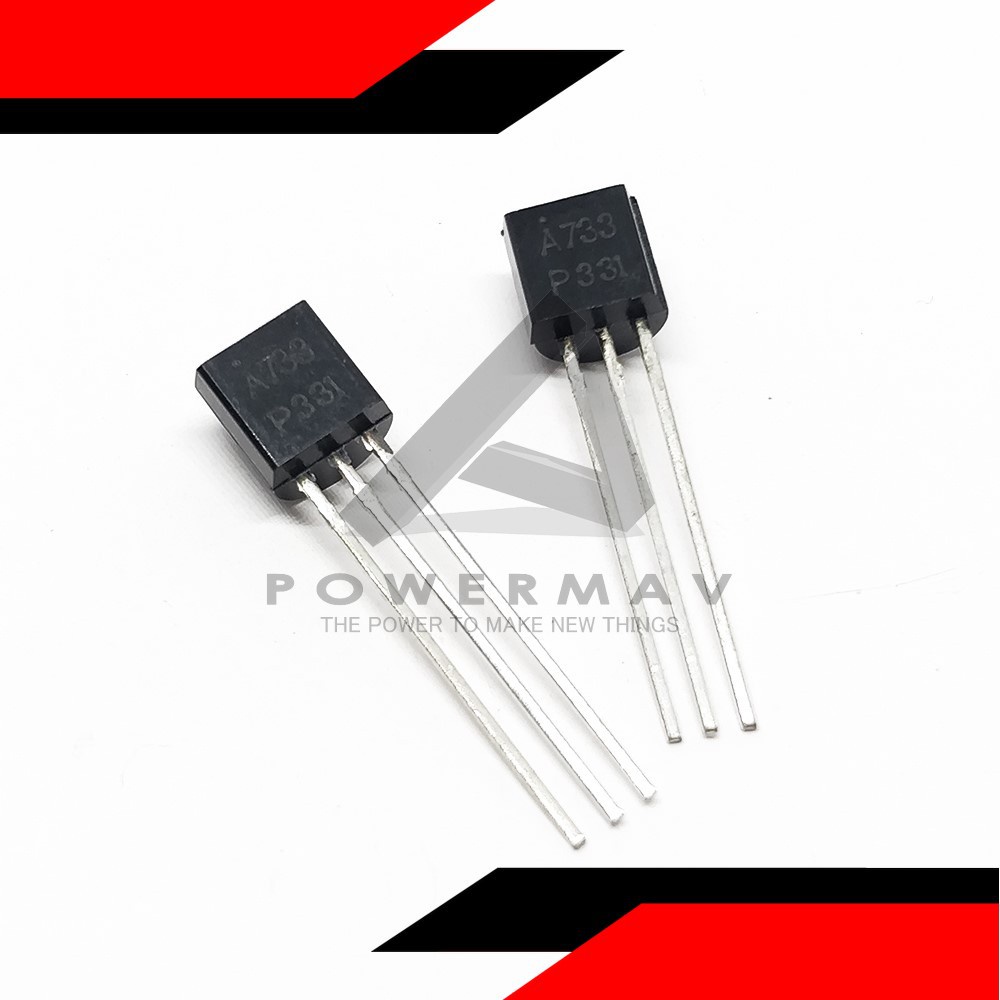 NEC 2SA733 PNP Transistor – 10pcs TO-92 Package, A733, 90 MHz, Small Signal