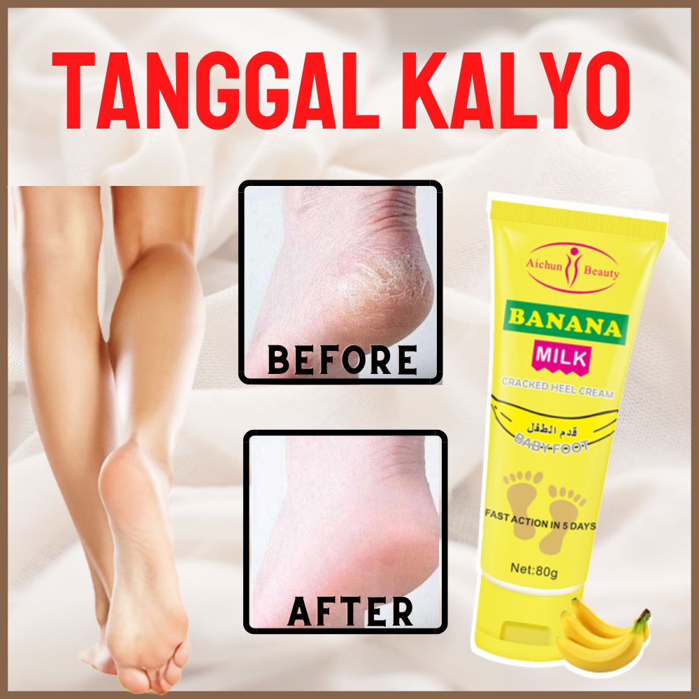 Authentic and Organic Banana Foot Cream Cracked Heels, Hydrating
