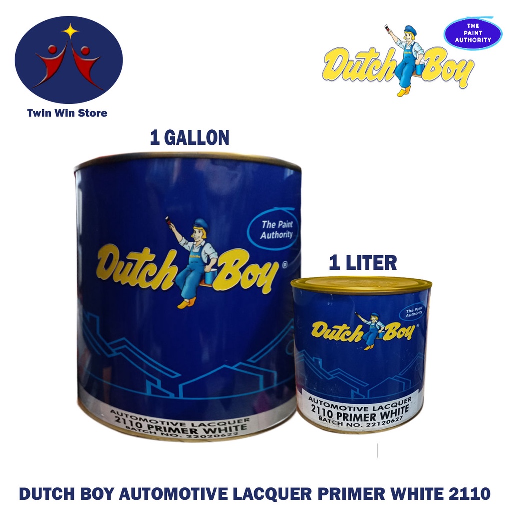 DUTCH BOY AUTOMOTIVE/SURFACE LACQUER PRIMER WHITE 2110 (LITER) Shopee