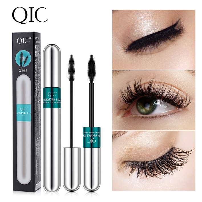 QIC Dual Action Mascara 4d Waterproof Long & Thick AllinOne Mascara