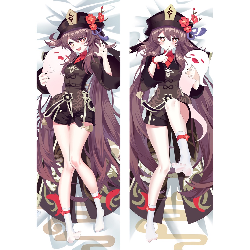 Genshin Impact Pillow Case Hu Tao Cosplay Hugging Body Pillow Case Cover Bedding Anime Hutao 0950