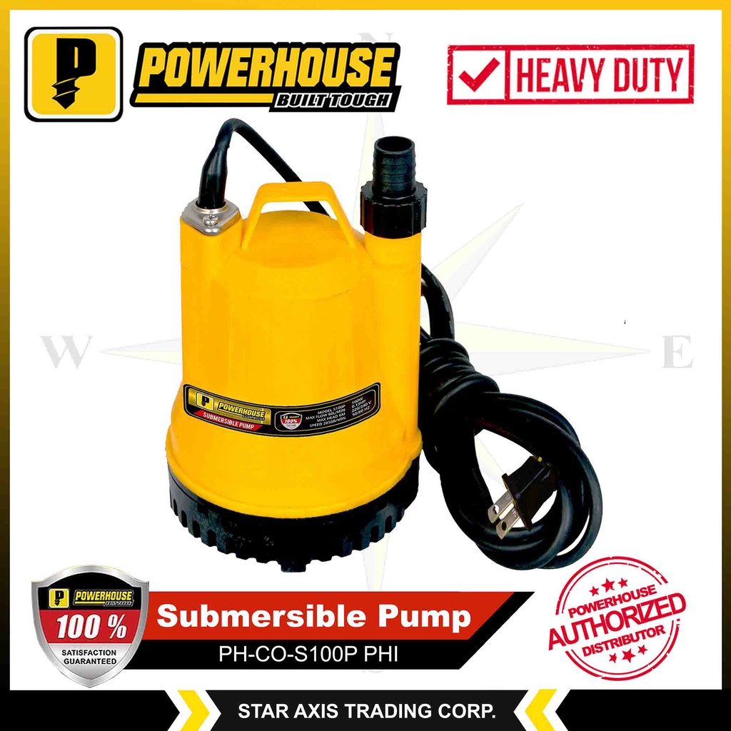 POWERHOUSE Submersible Pump 100w 1/8hp PHCOS100P PHI Shopee Philippines