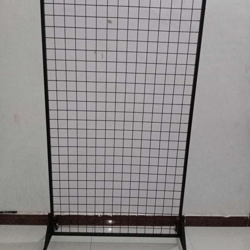 Customized Vertical Mesh Plate Floor Display Rack Mobile Double-Sided ...