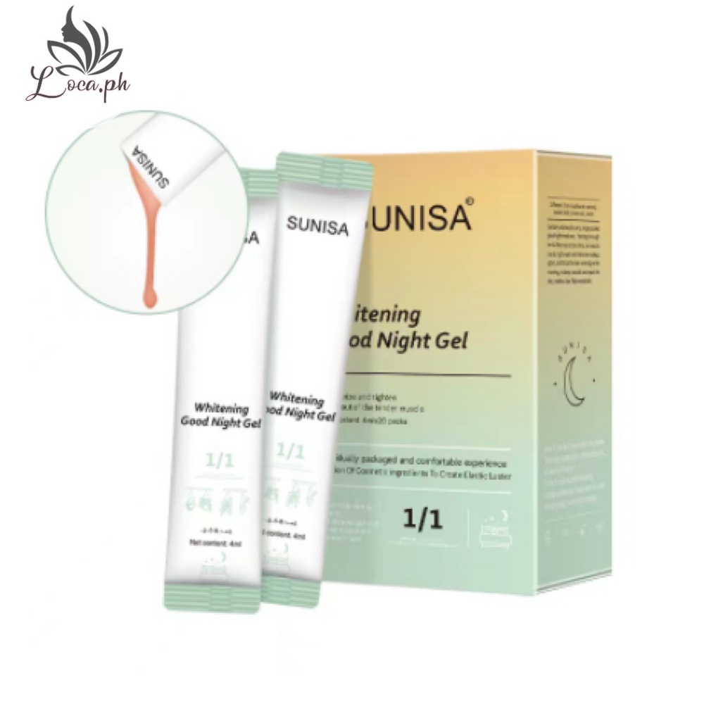 SUNISA Whitening Night Gel Moisturizing facial mask aloe vera gel 4ml