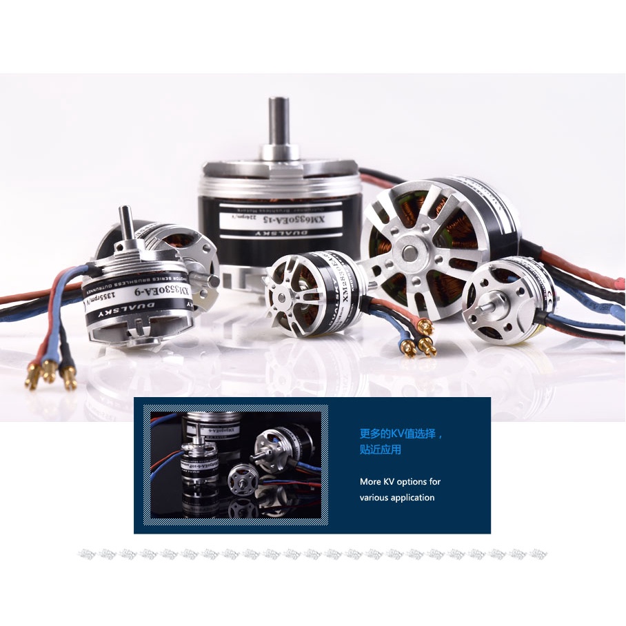 Dualsky XM2830EA-10 1095kv 400E Brushless Outrunner Motor | Shopee ...