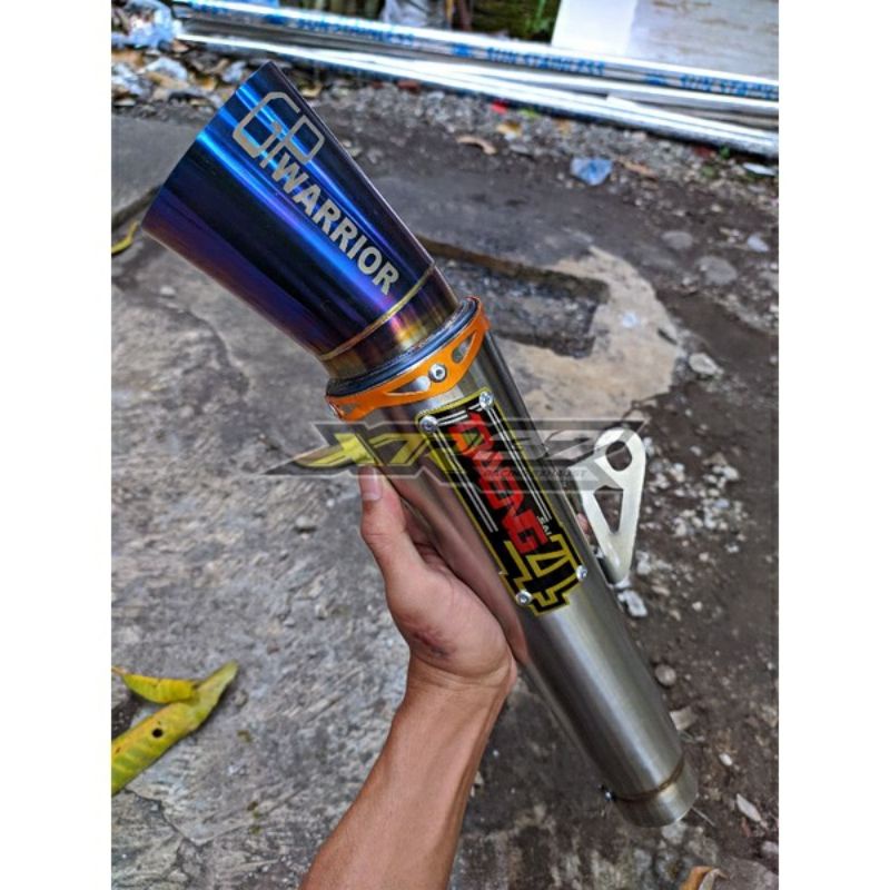 Canister conical pipe daeng sai4 exhaust for all motorcycle stainless
