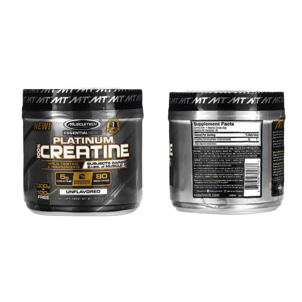 USA Shoppers | MuscleTech, Essential Series, Platinum 100% Creatine ...