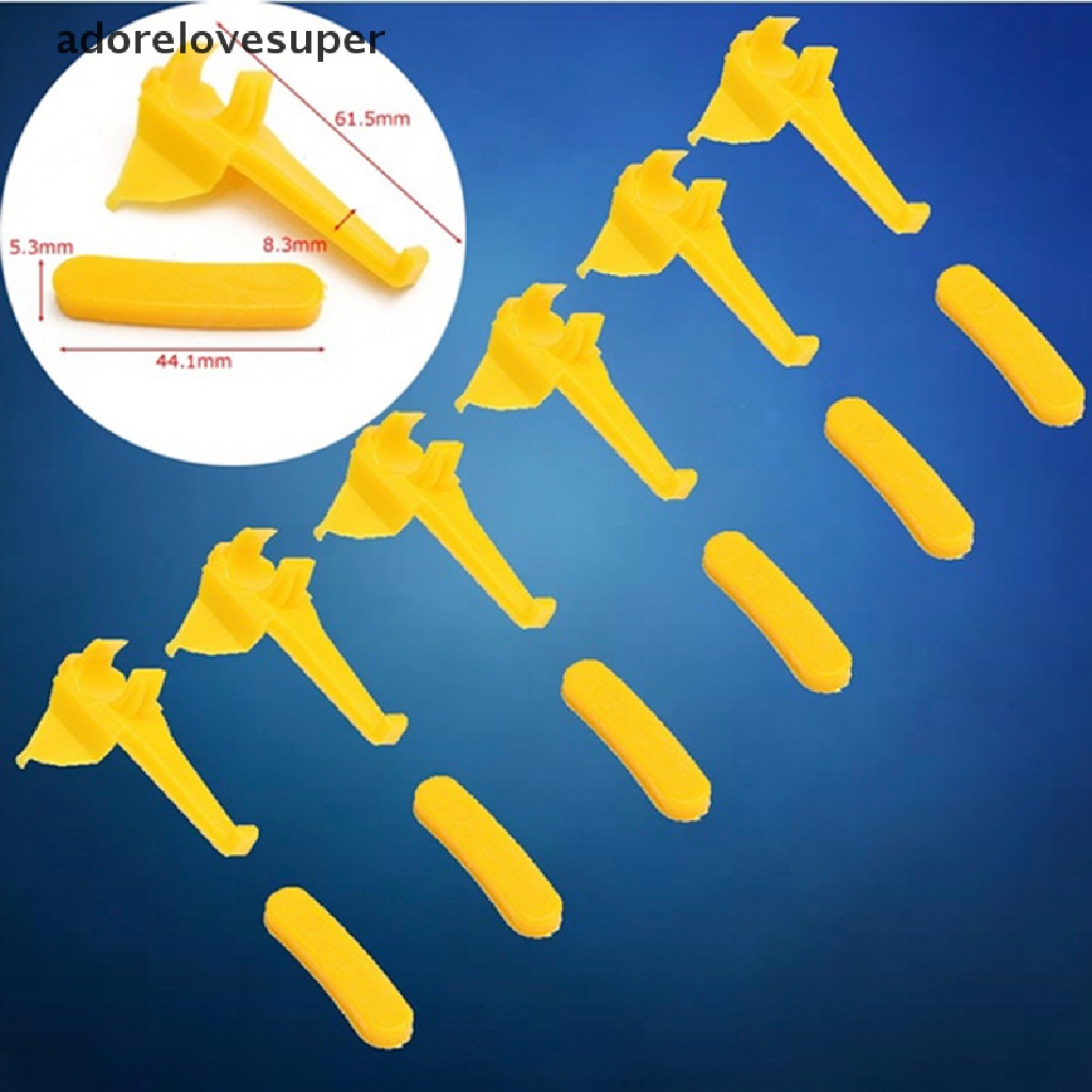 thumbnail image 2 of 12-Pack Tire Changer Duck Head Rim Protectors – Yellow Plastic Inserts For Mount/Demount Machines 2 of 4