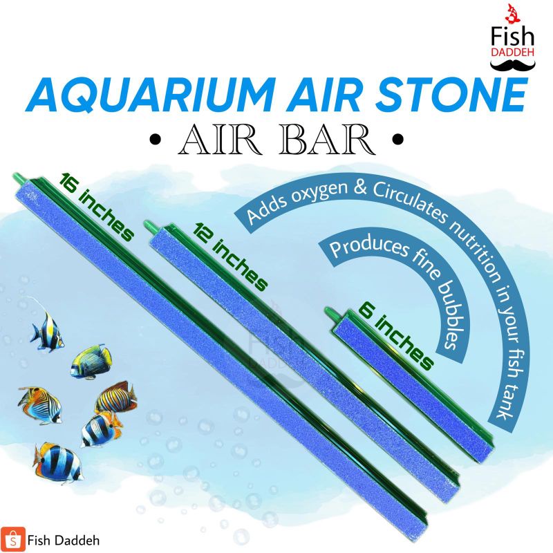 Aquarium Air Stone Airbar 6" 12" 16" Shopee Philippines