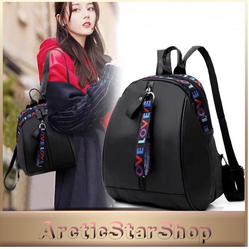 Black discount korean backpack