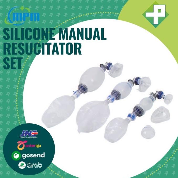 Ambu Bag Silicon Manual Resucitator Set MPM Breathing Aid/ | Shopee ...