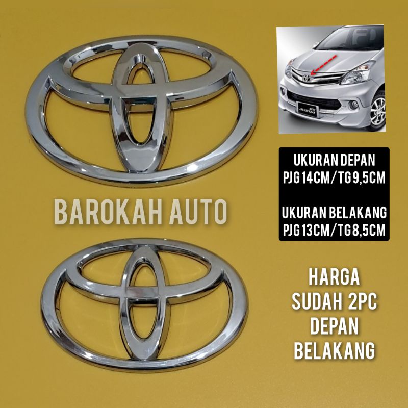 Toyota all new avanza logo emblem 2012-2017 The Price Is Already 2pc ...