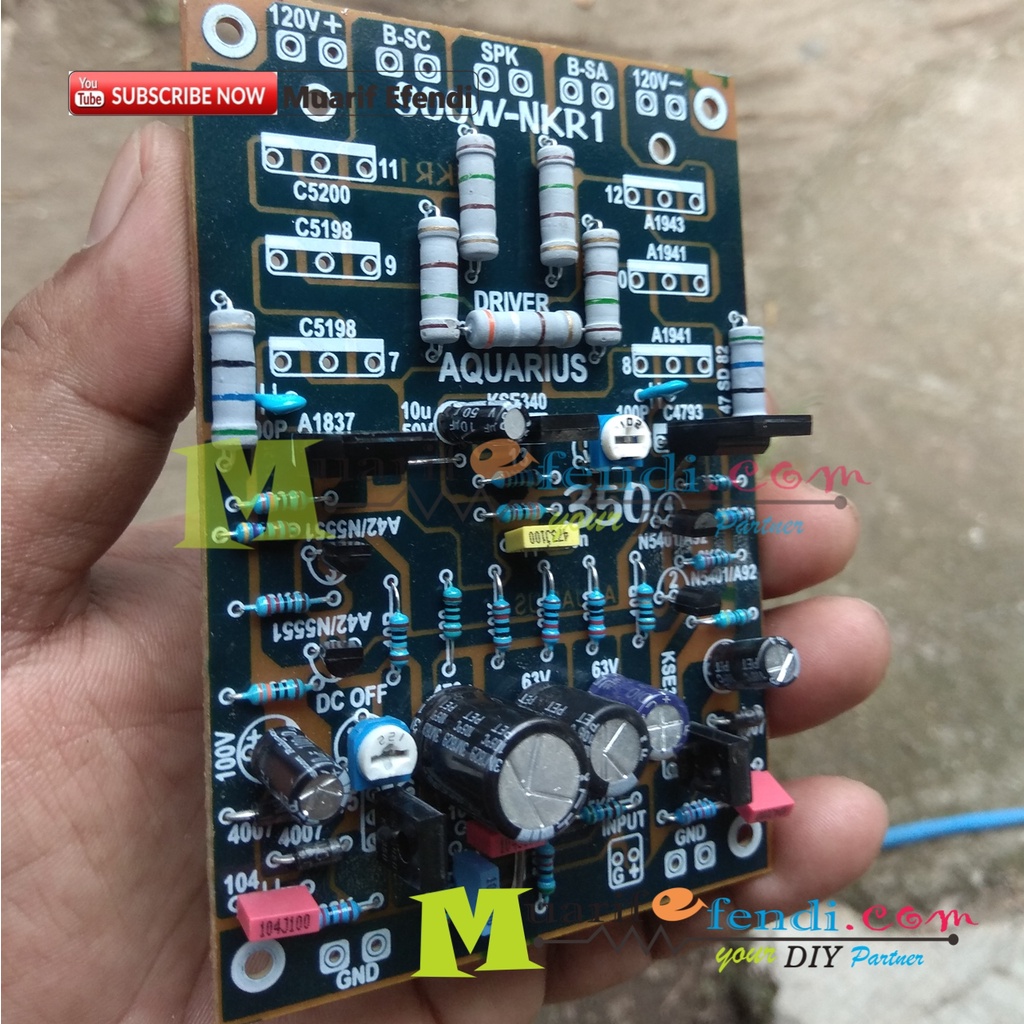 NKRI Boostrap Power Amplifier KIT 900W 350M AQUARIUS without TR driver